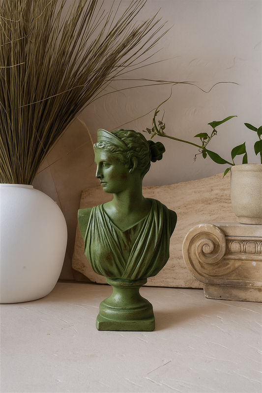 Busto Artemis en cemento 'Greek Coastal' -Limited Edition.